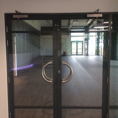 glass fire door